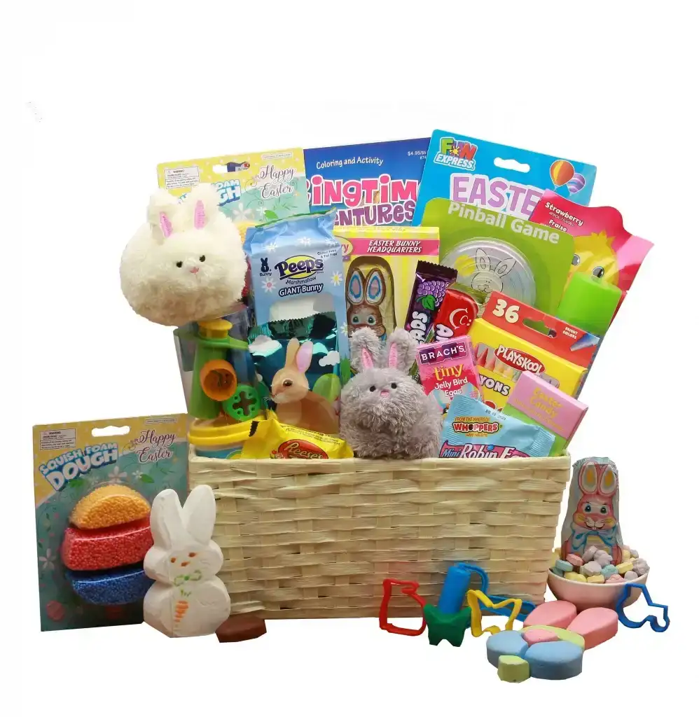 Easter basket with activities